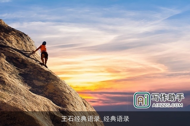 王石经典语录_经典语录