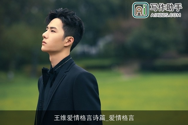 王维爱情格言诗篇_爱情格言