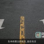 生命的意义的名言_励志名言