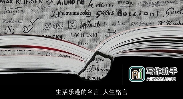 生活乐趣的名言_人生格言