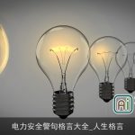 电力安全警句格言大全_人生格言