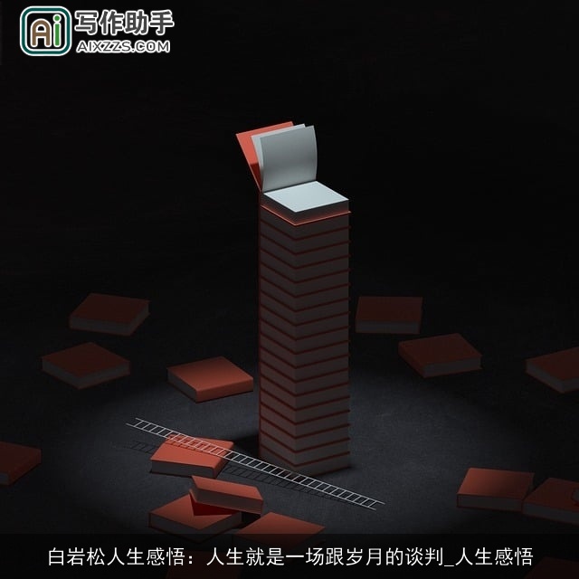 白岩松人生感悟：人生就是一场跟岁月的谈判_人生感悟