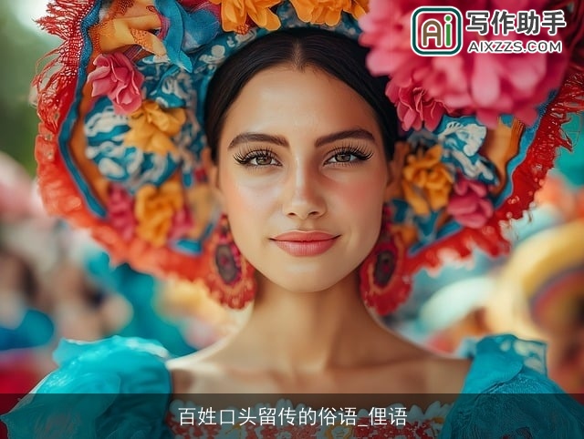 百姓口头留传的俗语_俚语