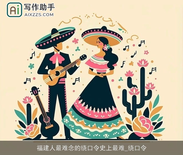 福建人最难念的绕口令史上最难_绕口令