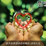 秋天的英语谚语有哪些_谚语大全