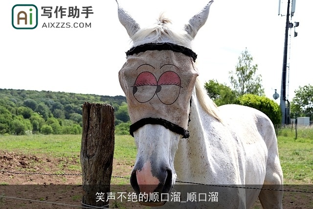 笑声不绝的顺口溜_顺口溜