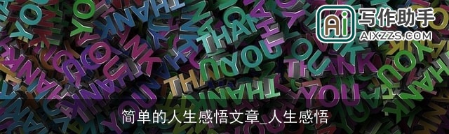 简单的人生感悟文章_人生感悟