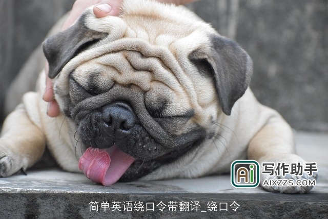 简单英语绕口令带翻译_绕口令