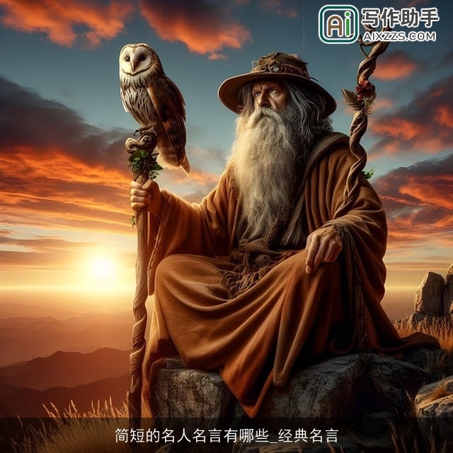 简短的名人名言有哪些_经典名言