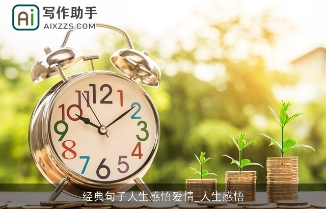 经典句子人生感悟爱情_人生感悟