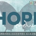 经典国外的名人名言大全中英文_名人名言精选
