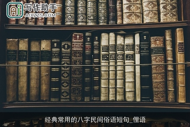 经典常用的八字民间俗语短句_俚语