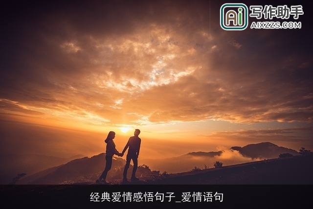 经典爱情感悟句子_爱情语句