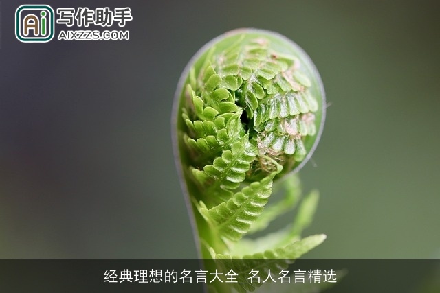 经典理想的名言大全_名人名言精选