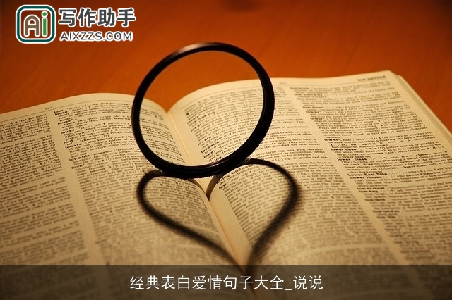 经典表白爱情句子大全_说说