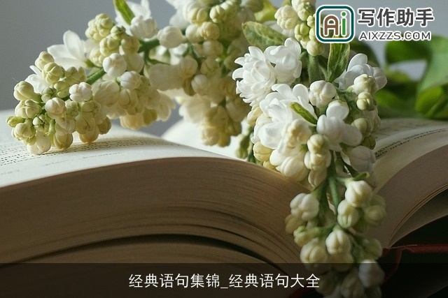 经典语句集锦_经典语句大全