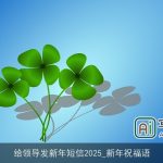 给领导发新年短信2025_新年祝福语