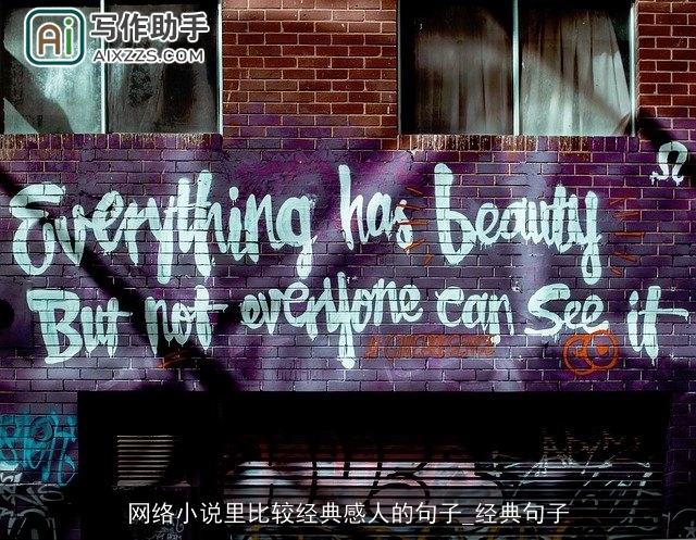 网络小说里比较经典感人的句子_经典句子