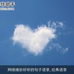 网络摘抄好听的句子语录_经典语录