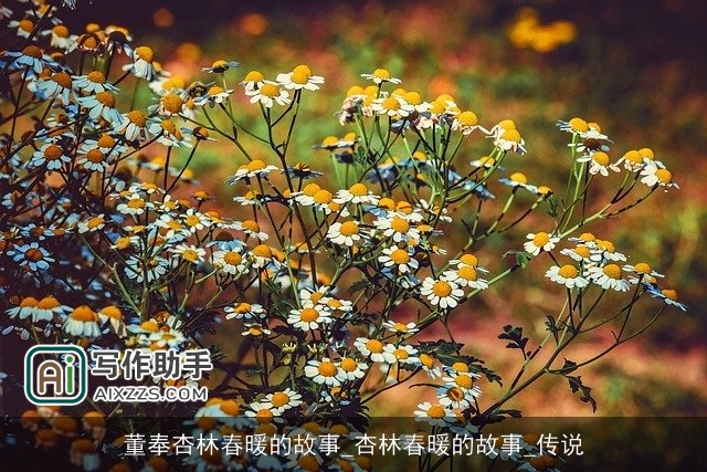 董奉杏林春暖的故事_杏林春暖的故事_传说