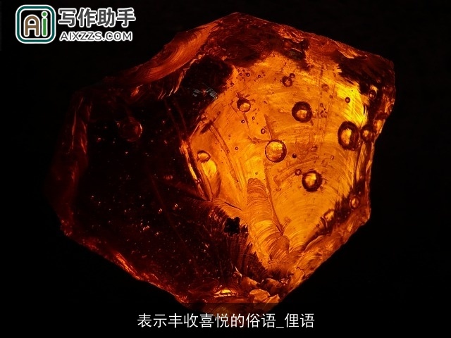 表示丰收喜悦的俗语_俚语