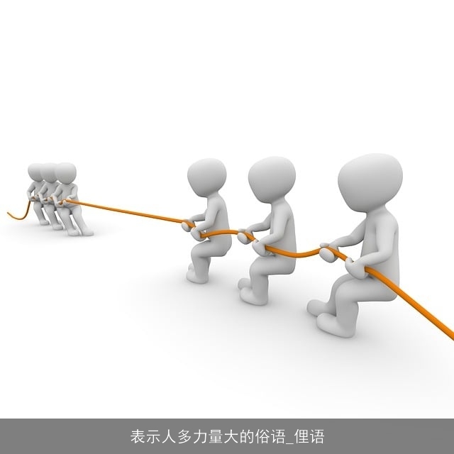 表示人多力量大的俗语_俚语