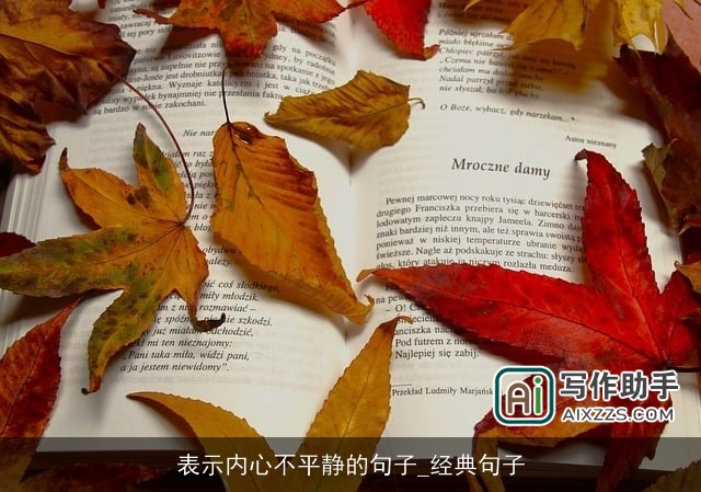 表示内心不平静的句子_经典句子