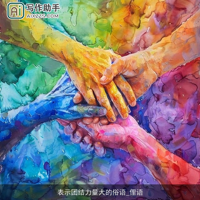 表示团结力量大的俗语_俚语