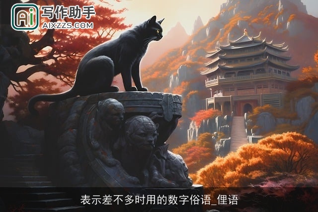 表示差不多时用的数字俗语_俚语