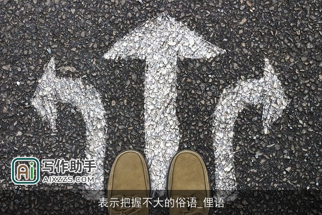 表示把握不大的俗语_俚语