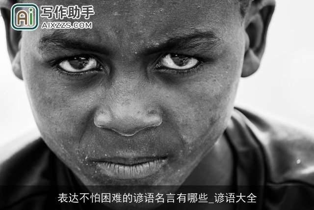 表达不怕困难的谚语名言有哪些_谚语大全