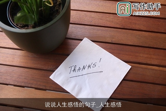 说说人生感悟的句子_人生感悟