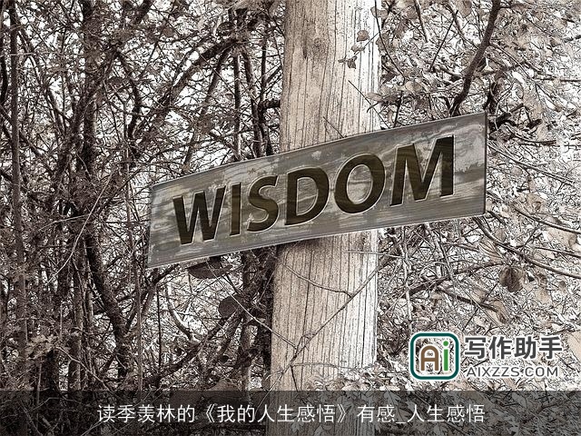 读季羡林的《我的人生感悟》有感_人生感悟