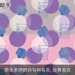 赞美老师的诗句和名言_经典名言