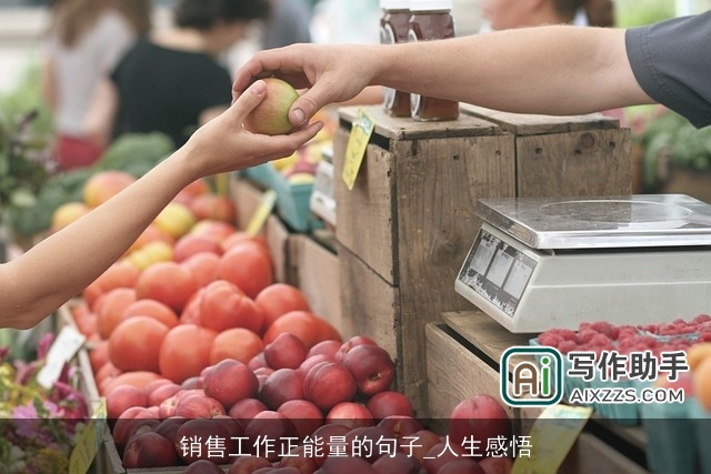 销售工作正能量的句子_人生感悟
