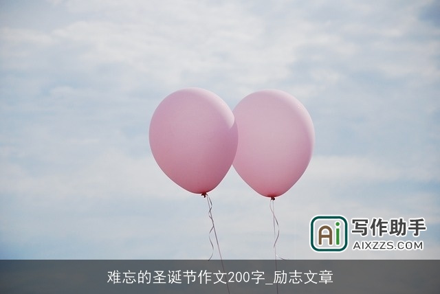 难忘的圣诞节作文200字_励志文章