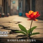 面对挫折名言警句_名言警句