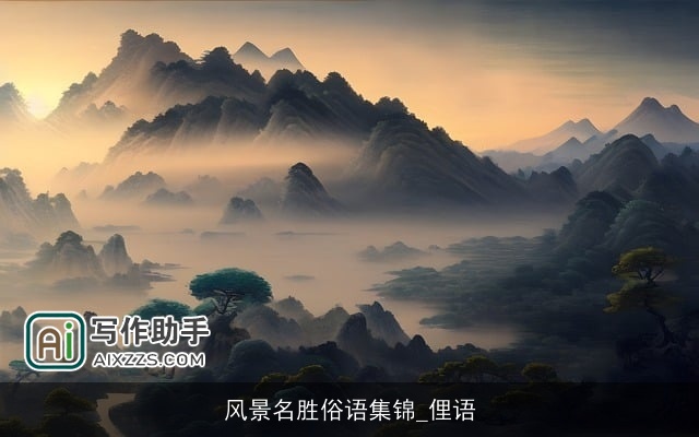 风景名胜俗语集锦_俚语