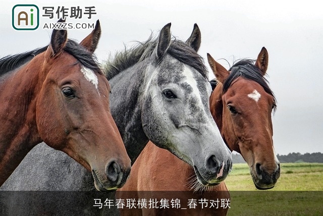 马年春联横批集锦_春节对联