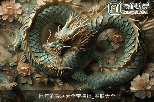 鼠年的春联大全带横批_春联大全