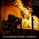 2025全国消防宣传日国旗下讲话稿范文