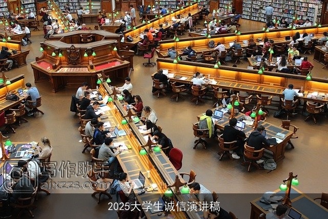 2025大学生诚信演讲稿