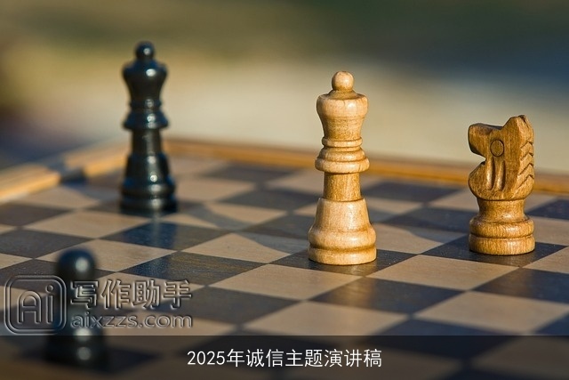 2025年诚信主题演讲稿