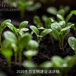 2025生态文明建设演讲稿