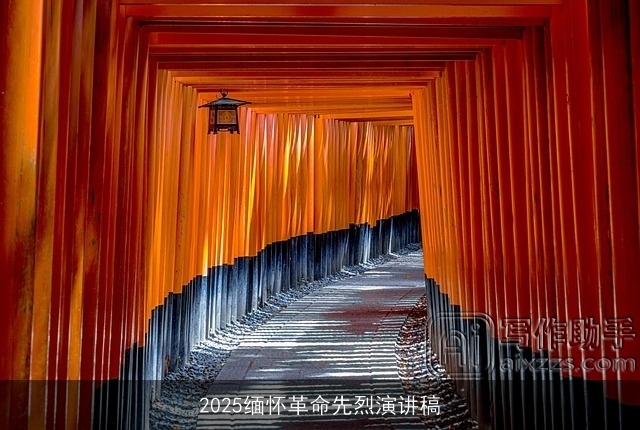 2025缅怀革命先烈演讲稿