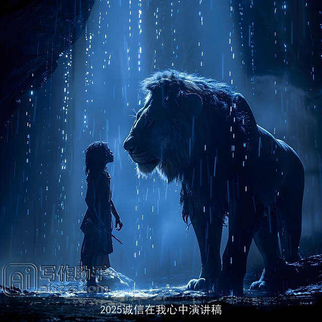 2025诚信在我心中演讲稿