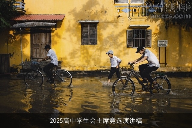 2025高中学生会主席竞选演讲稿