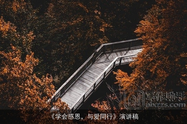 《学会感恩，与爱同行》演讲稿