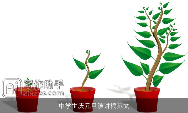 中学生庆元旦演讲稿范文