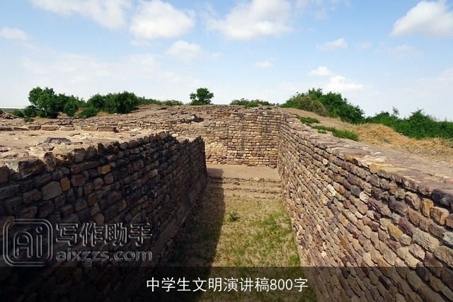 中学生文明演讲稿800字